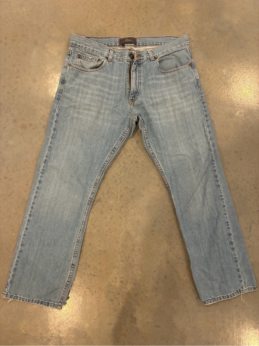 Bass Light Wash Men’s Straight Jeans